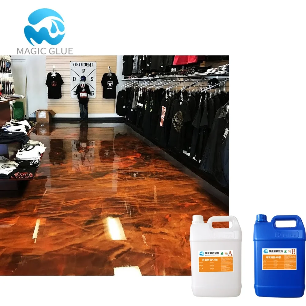 Self Leveling Best Transparent Clear ab Glue Epoxy Resin Floor Coating In China