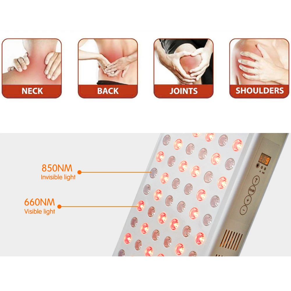 Инфракрасная световая терапия ideologic 850 нм 660 TL100 с дистанционным управлением по времени низкая панель emf