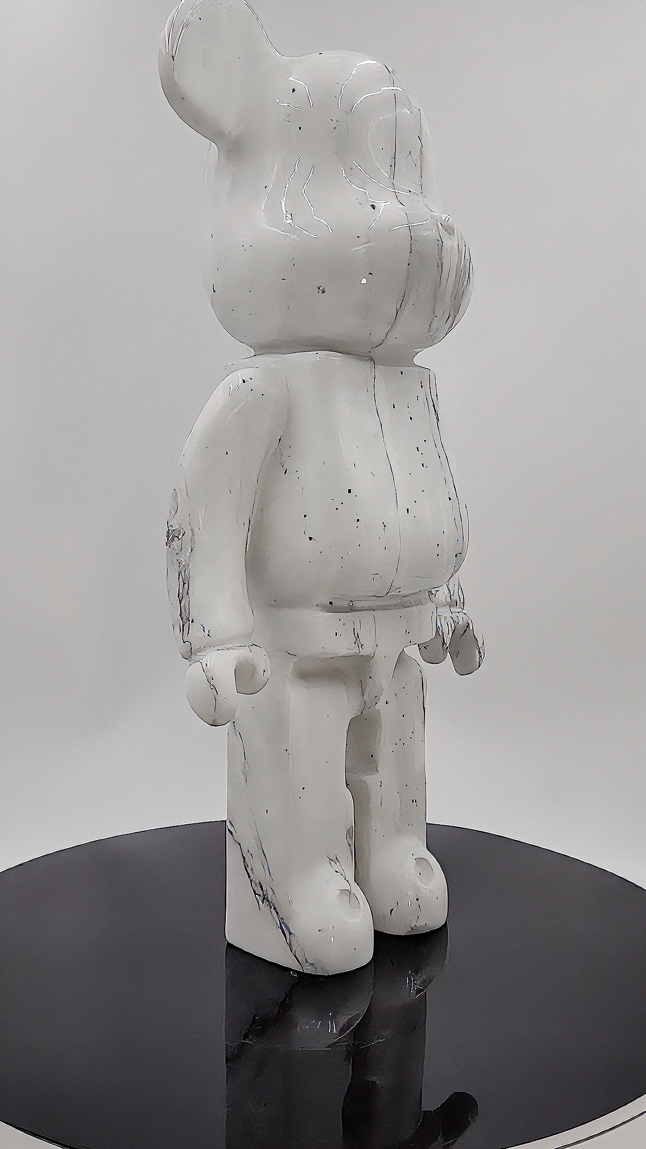 House Polished Calacutta Gold Caving Violent Bear Statue Ornanments Decoration in Natural Marble