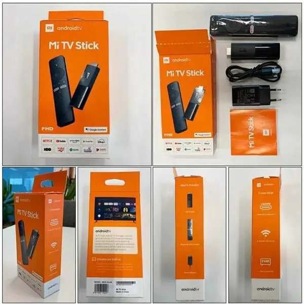 Новинка 2020 оригинальная глобальная версия ТВ-приставки Xiaomi Mi TV Stick Android 9 0 четырехъядерный процессор 4K HD