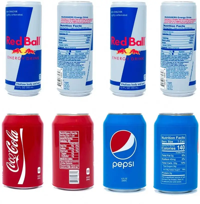 Amazon Hot Sale Party Hide Beverage Cola Beer Can Covers Silicone Can Shape Cooler Sleeve Cover Hide A Beer