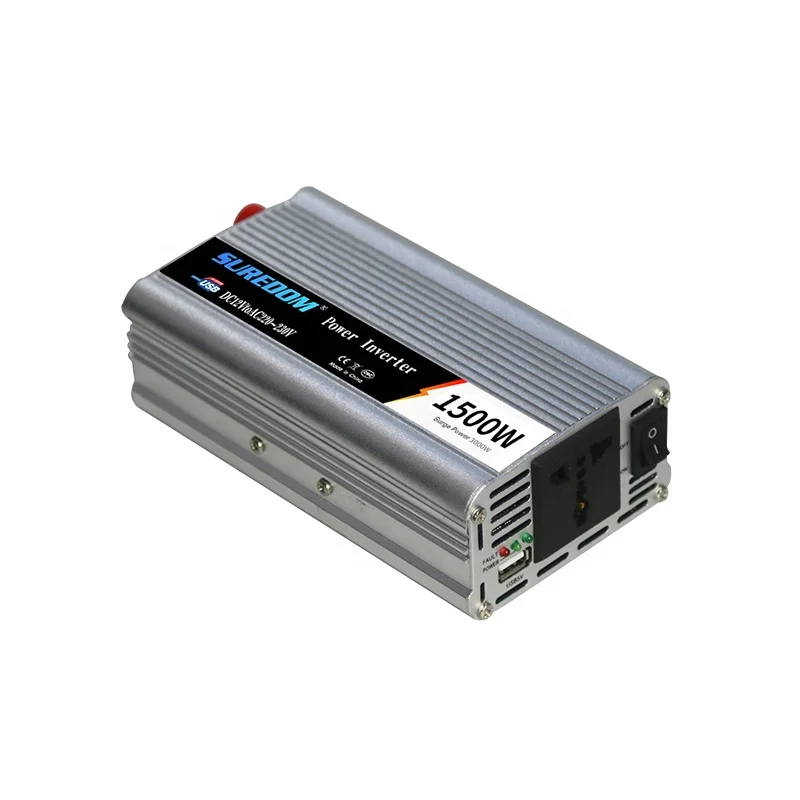 Suredom 1000w 1500w solar inverter converters 12v 24v  220v 110v modified sine wave solar energy systems for car home