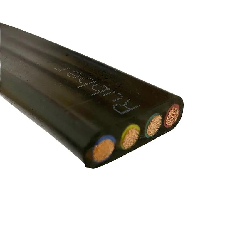 JIS водонепроницаемый плоский резиновый 3 4 6 Awg сердечник 6 мм 10 мм 35 мм Электрический медный погружной водяной насос силовой провод и кабель