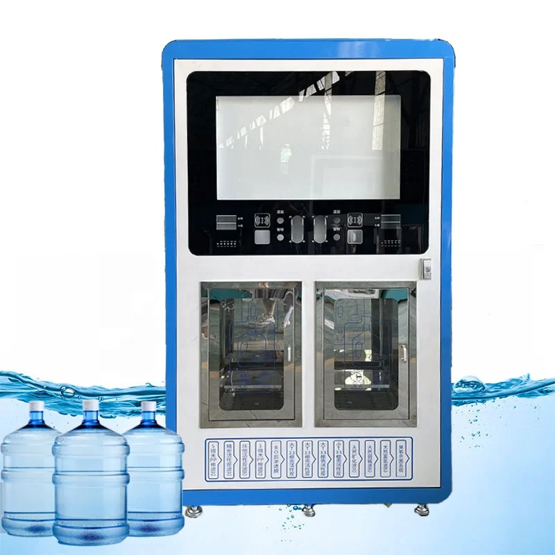 Commercial equipment and mechanical  water vending machine solar water vending machine with card and recharge machine