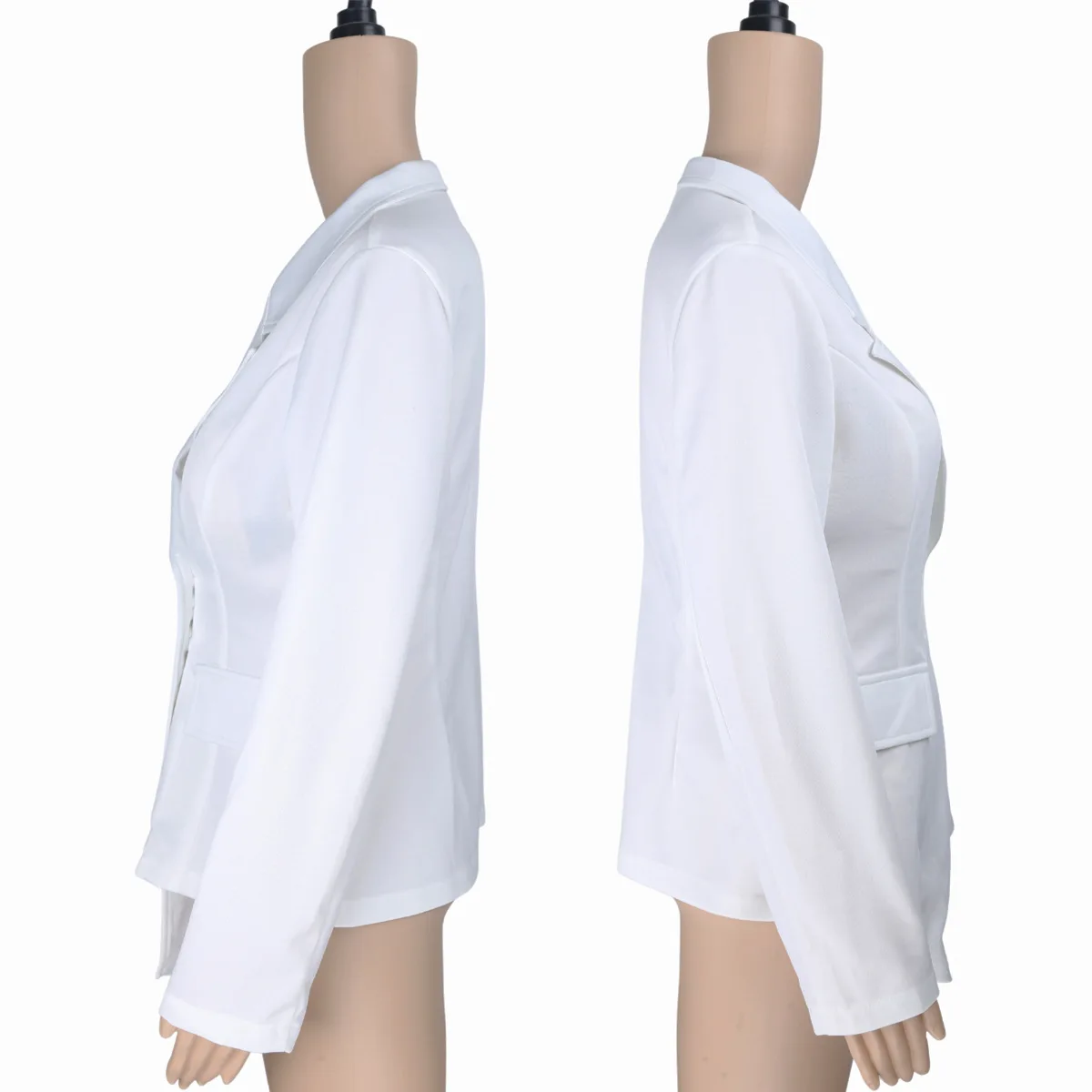 Factory Sale Various Widely Used Jacket High And Low Dislocation West Turn Coat Ladies Suits Solid Color Outerwear