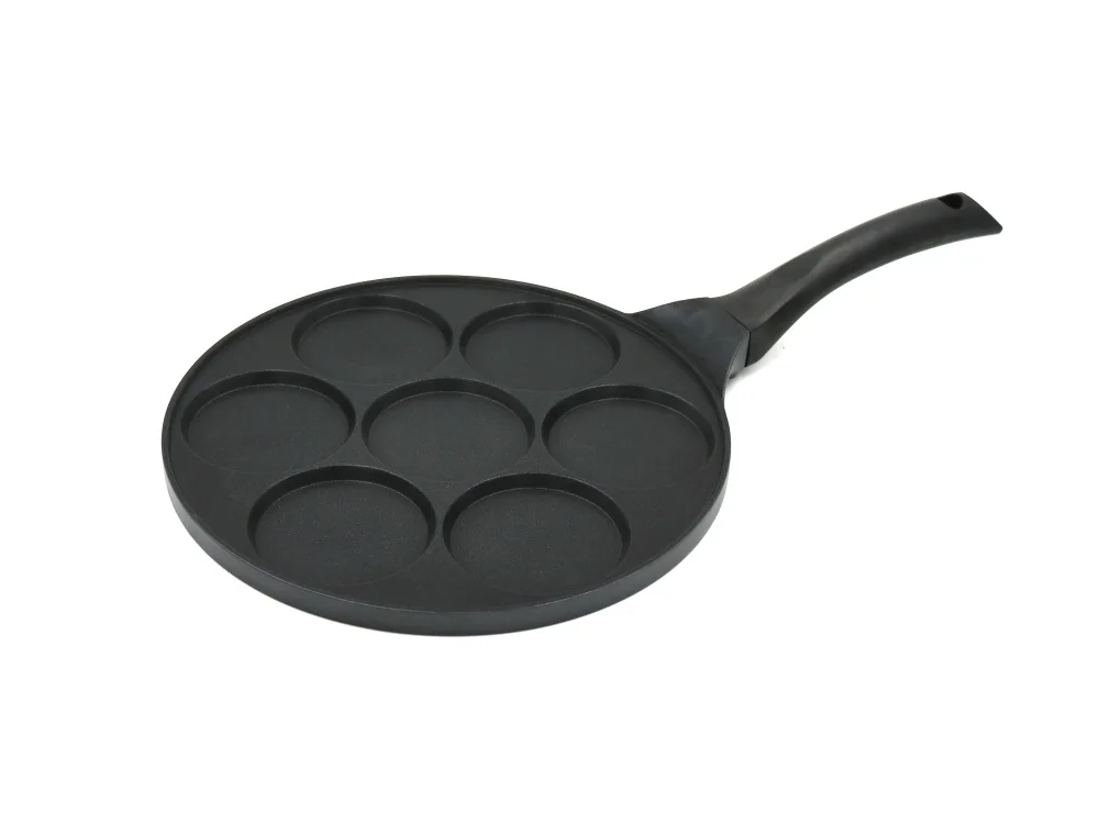 Personalized Kitchen Cookware Frying Pan Aluminum 7 Holes Non-stick Cooking Pan Fry Pan
