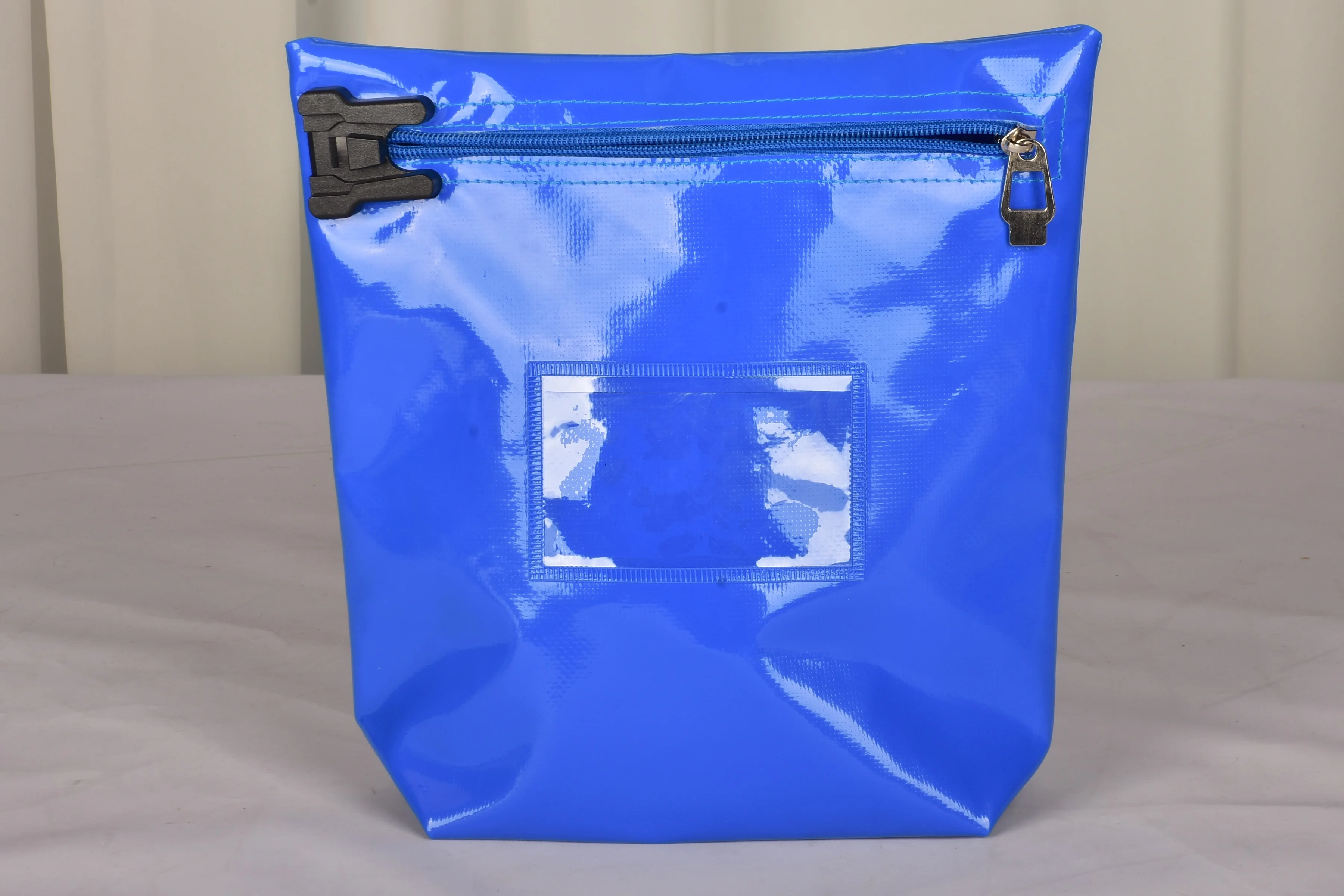 2024 Custom Logo Security Bank Bags with Zipper and Lock Waterproof Pouch Lockable Cash Bag for Bank Deposits