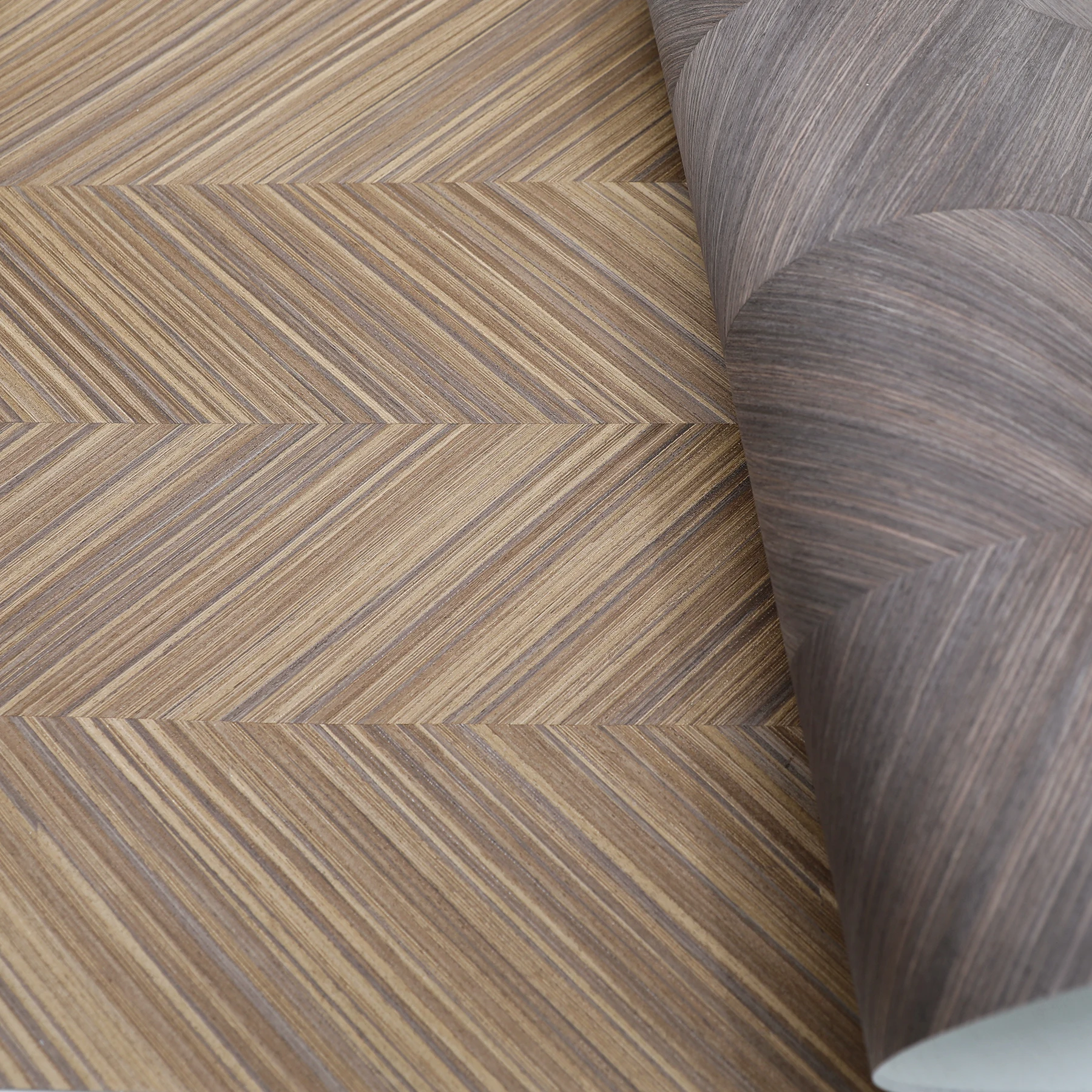Greenland stripe Engineered Wood Veneer Collage Series table flooring Furniture Door Plywood skin Wallpaper For Home Decoration