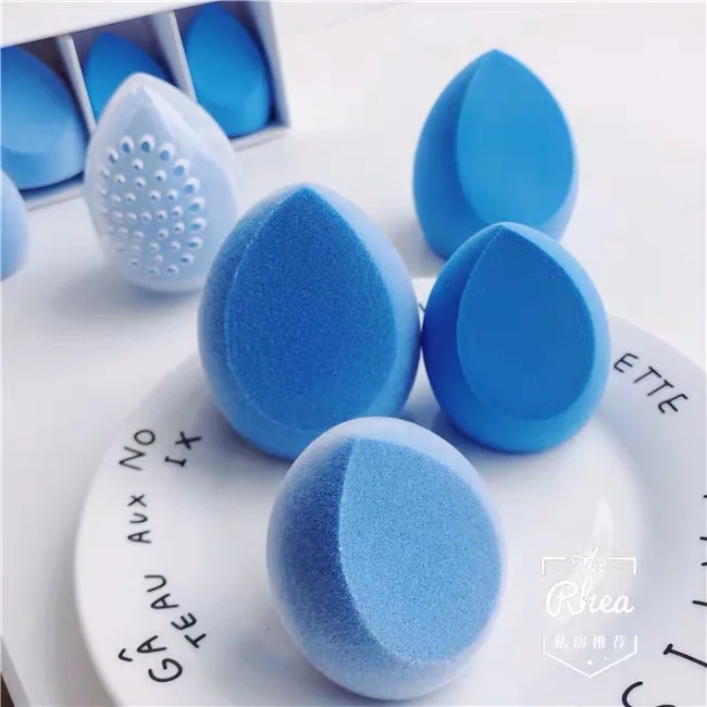 3D waterdrop Washable expandable shape microfiber natural foam sponge