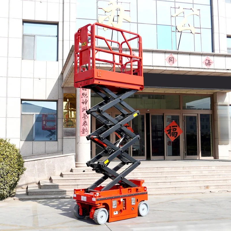 Project Use 320Kg Mobile Platform Lift Mobile Aerial Elevating Scissor Lift Work Platform