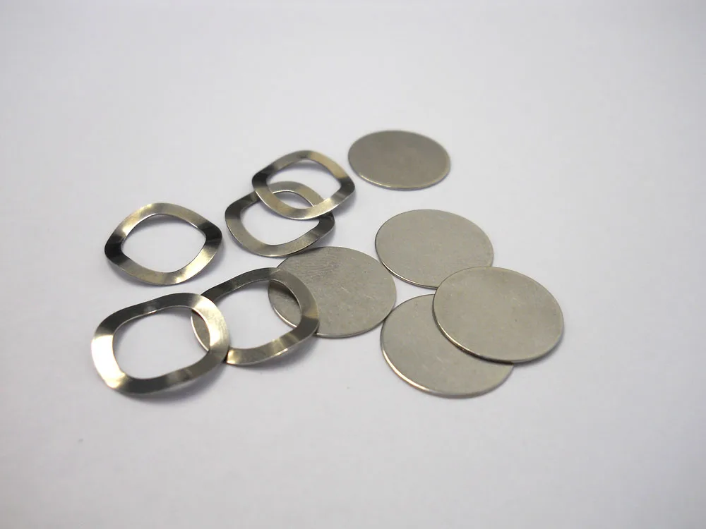 Coin Cell Case SS 304 316 Button Battery SS Stainless Steel Waved Spring for Coin Cell Case Assembly
