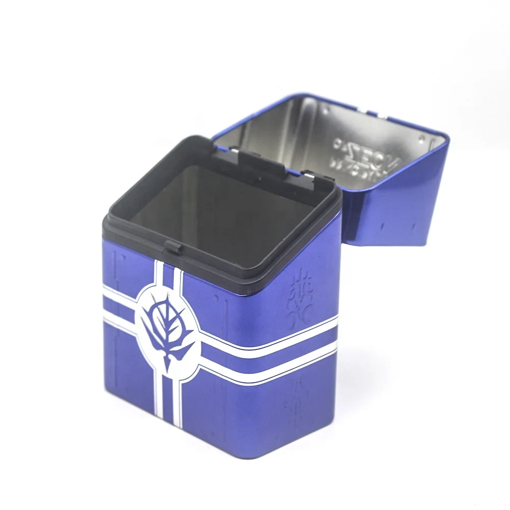 Custom printed hinged metal cheap small food vintage candy mint pocket tin can box with nice printing tin