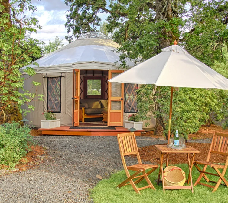 Henan hot selling wood four seasons house home yurt factory 6 meter