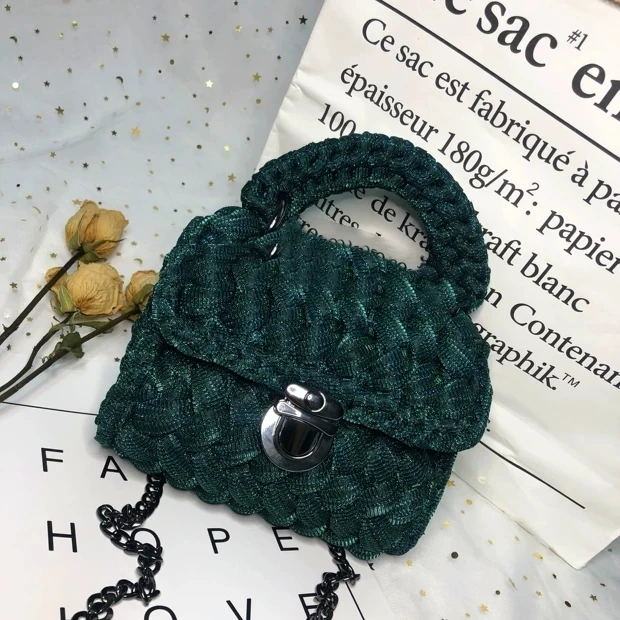 Fancy Hand Knitting Yarn for  Crochet  Bag Yarn