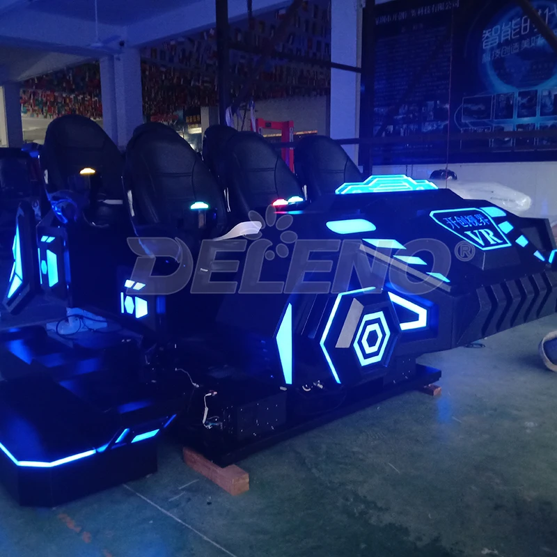 360 Degree Rotation Indoor VR Game Machine Amusement Six Seats 9D VR Cinema Simulator for Sale