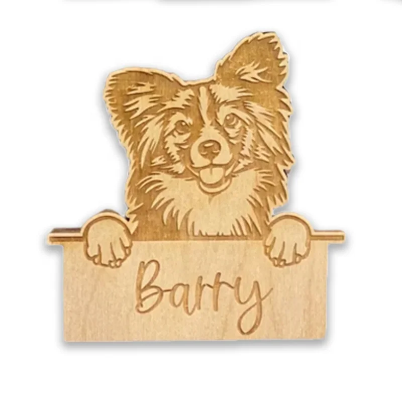 Wholesale Personalized Cute Cartoon Animals Dogs MDF Fridge Magnet Gift Wooden Pet Dog Refrigerator Magnets