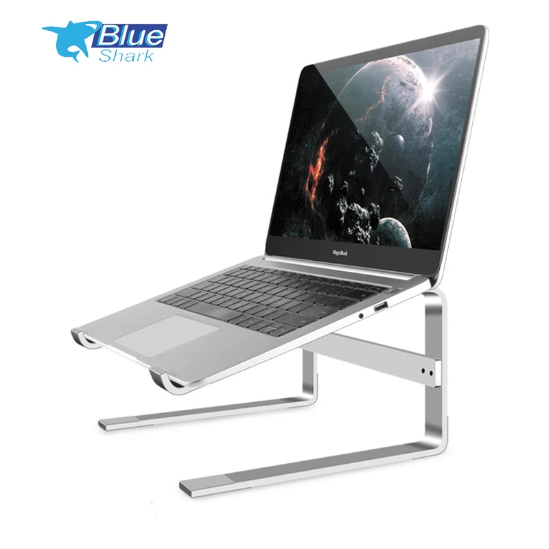 Metal Computer Riser Laptop Stand Ergonomic Laptops Foldable Aluminum Desk Notebook Holder Detachable Laptop Stand