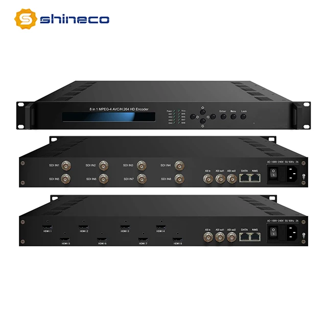 TV Station Equipment MPEG 4 H 264 SD HD Encoder