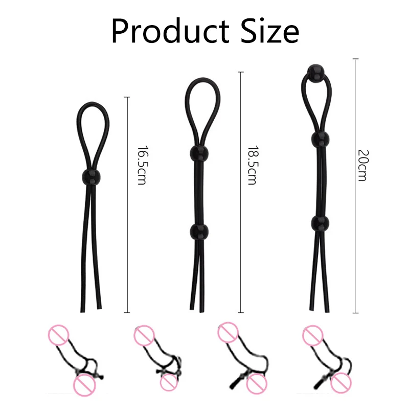Food Grade Silicone Erotic Toy Cock Rings for Small Penis Dick Latest Sex Toys for Male Elastic Cock Ring Sets Adjustable Tools