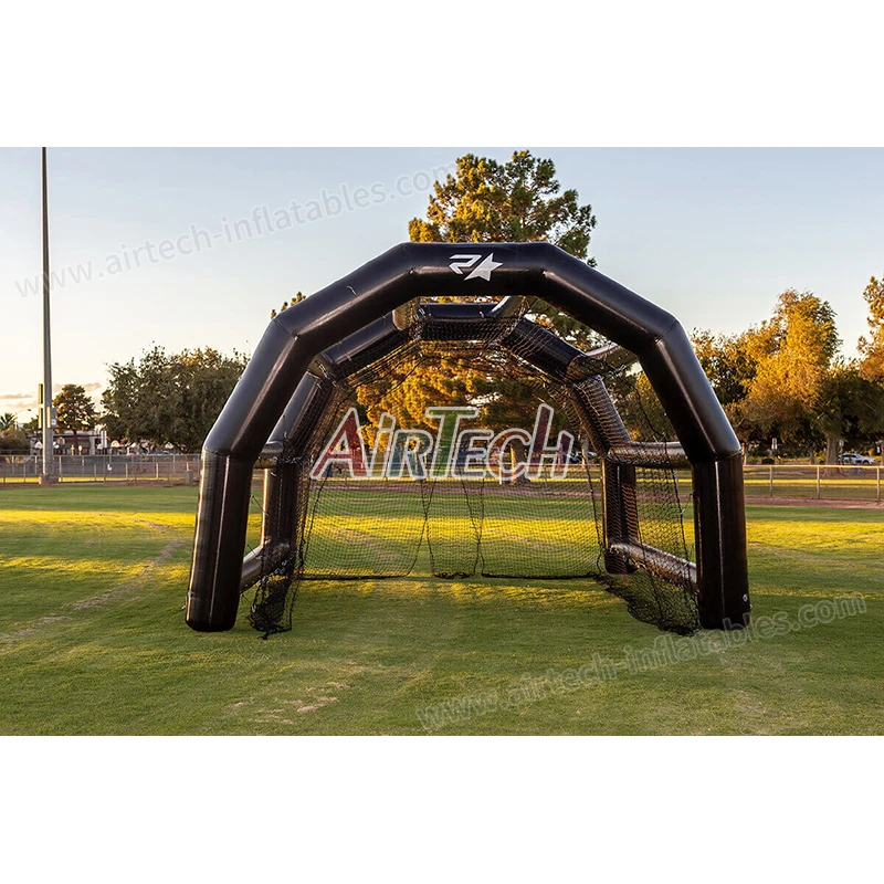 Large outdoor team challenge game inflatable sport batting cage game for sale