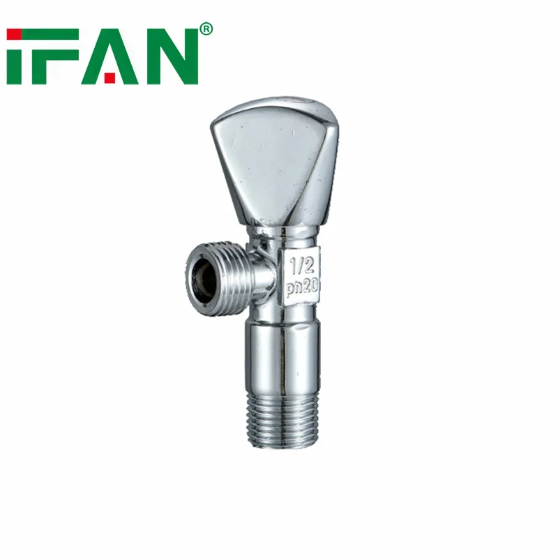 IFAN Water Flow Control Angle Valve Bathroom Accessories Forged Brass Water Valve