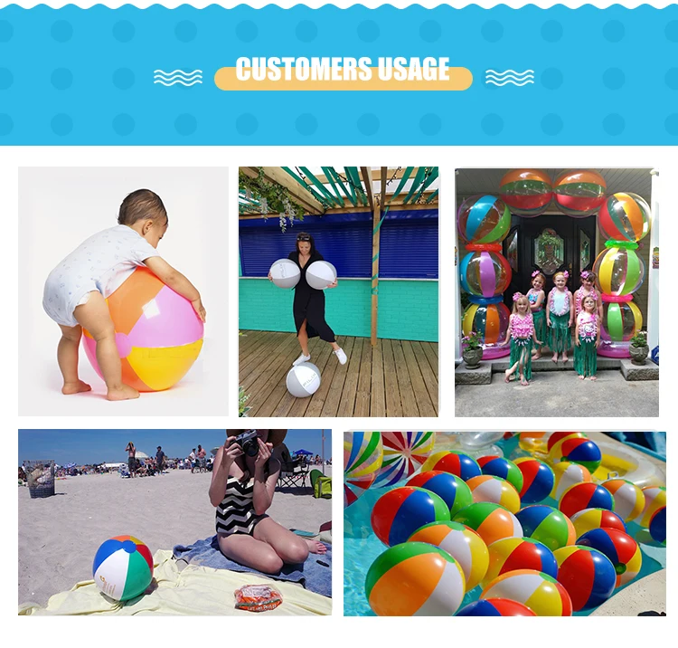 Jumbo Colourful PVC 100cm Inflatable Beach Ball For Promotion