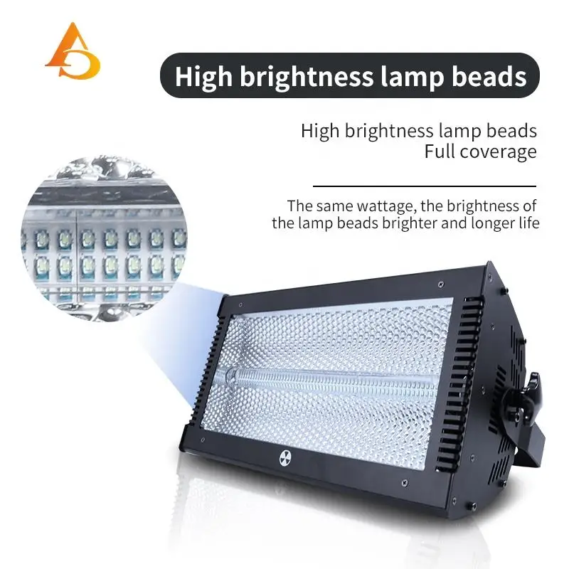 Professional stage lighting dmx 3000w strobe light full color led strobe stage light