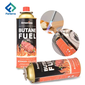 Hot Selling High Purity Good Use Safety Convenient Disposable 220g Butane Gas Cartridge  Cylinders For Barbecue