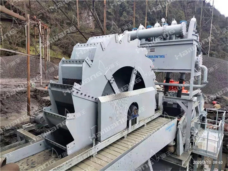 High-eficiency fine sand recovery work station with hydrocyclone and wheel sand washer for fine sand recycling