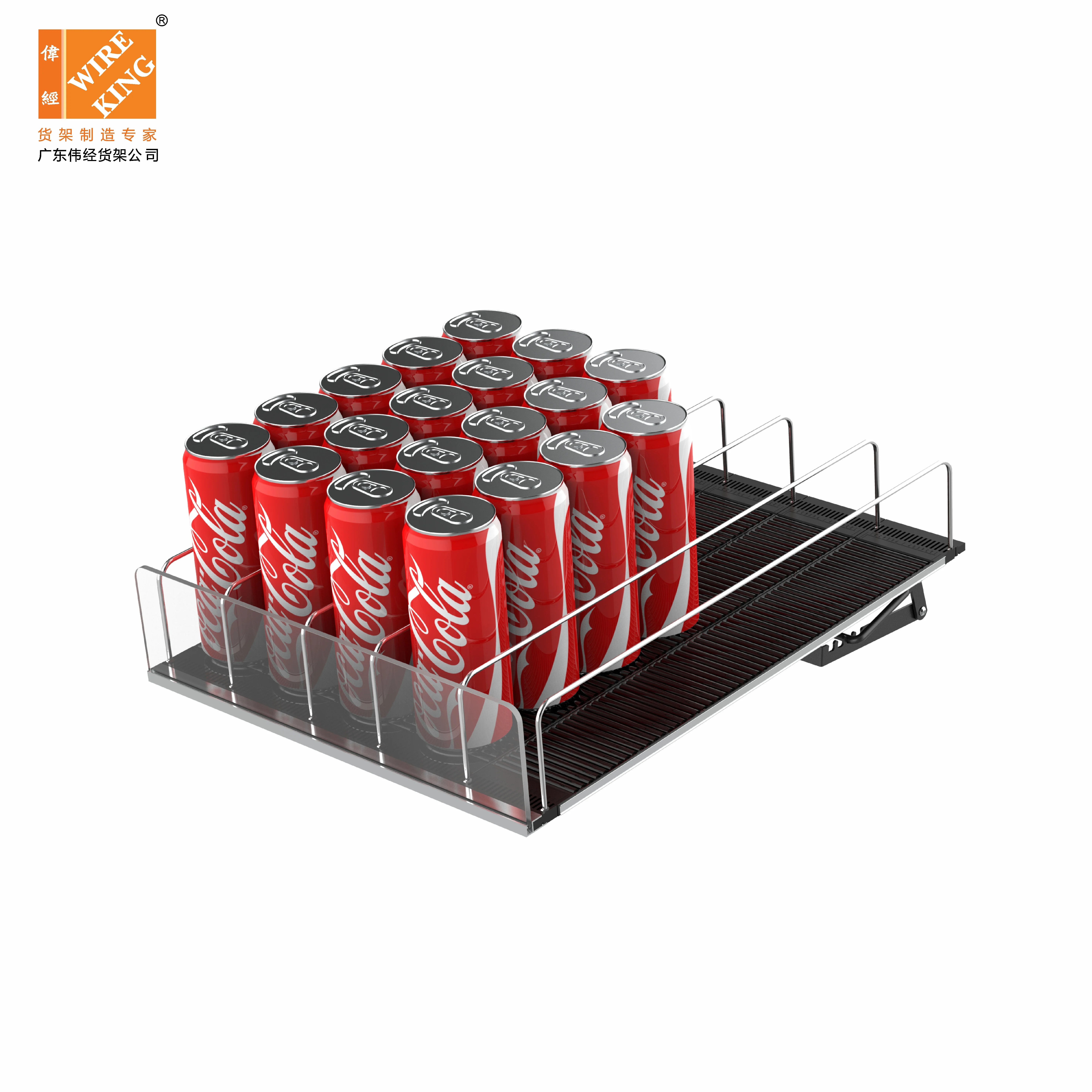 Supermarket Shelf Pushing System Bottled Beverage Beer Red Wine Shelf Divider Pusher Trays Retail Shelf Pusher