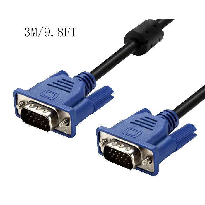 
9.8FT/3M VGA Male to Male Cable HD 1080P Computer Monitor Cable 15pin 