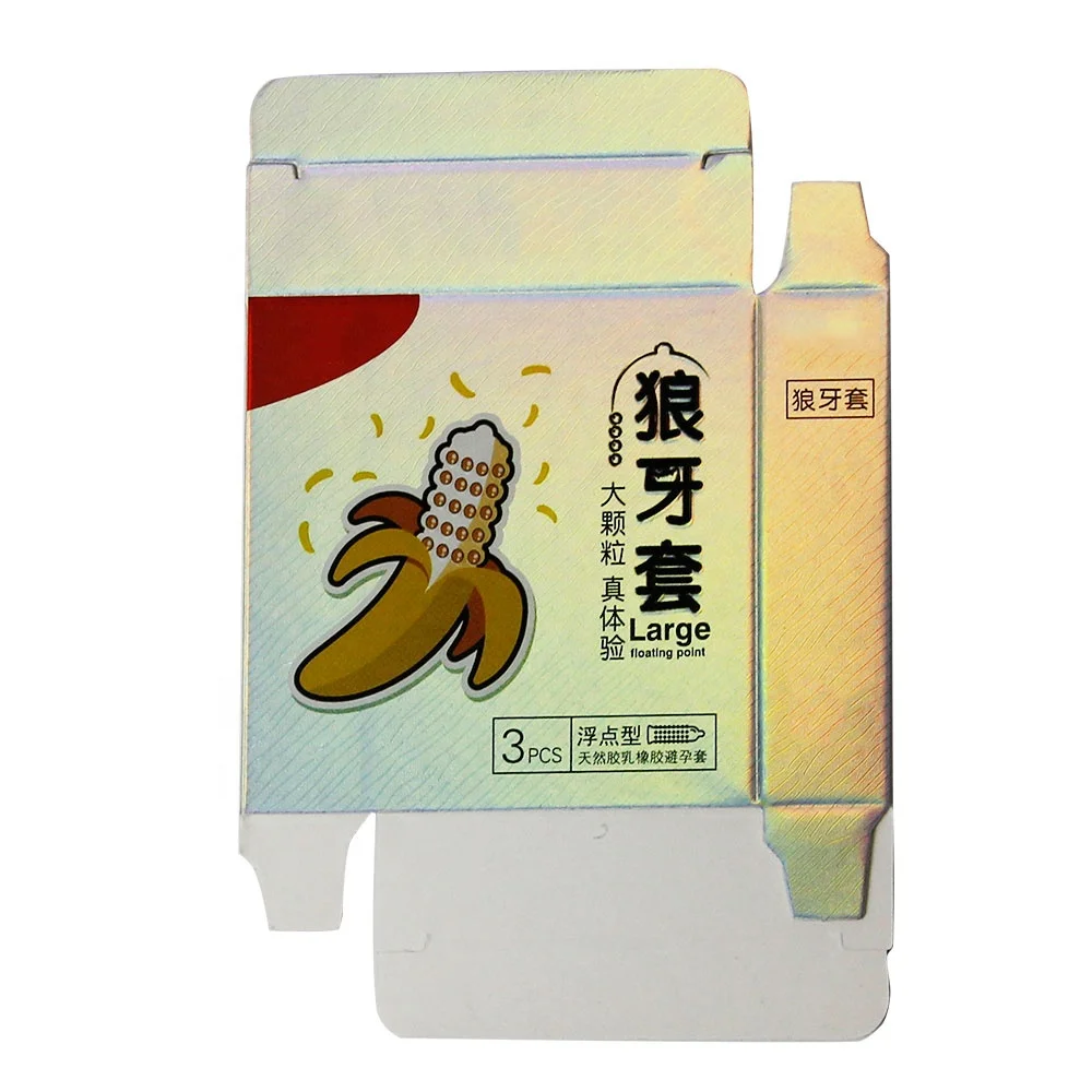 Factory Marketing Printing Plain Small White Coated Packaging Box Custom Logo Recycled Condom Paper Box With Logo For Packaging