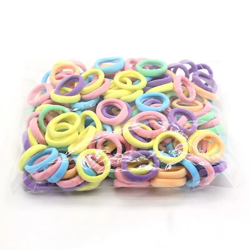 Rubber Bands Elastic Hair Bands Headband Candy Color  Hair Accessories 3cm 50pcs /bag