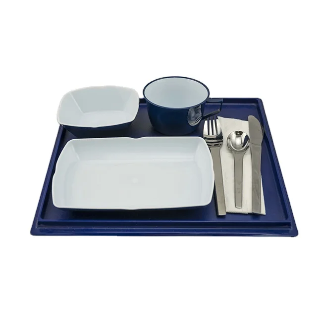 Hotel Aviation Food Serving Reusable Plastic Airline Tableware
