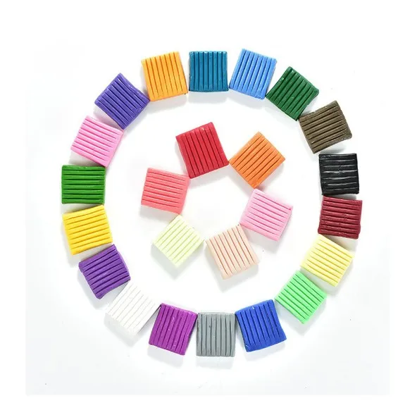 New product hot sale 24 color 32/50 color plasticine portable box soft clay colored pottery tool diy set