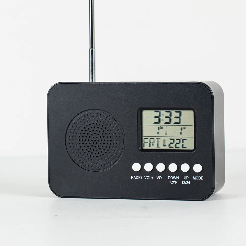 Hot Digital Clock FM Radio Digital FM Stereo Radio Clock Snooze Alarm LCD Backlight