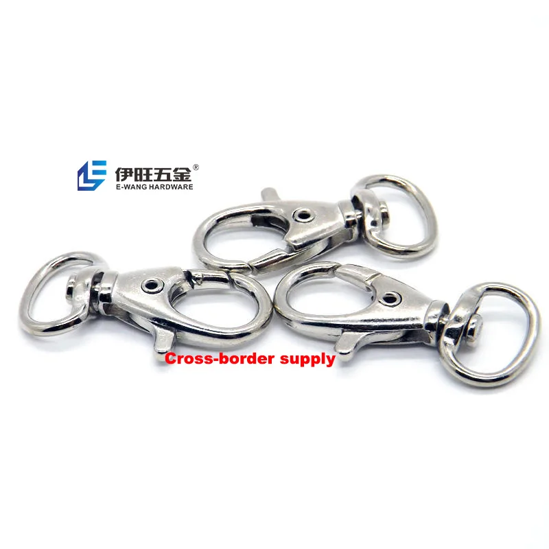 YIWANG Nickel Plated Metal Key Chain Snap Hook For Women Wallets