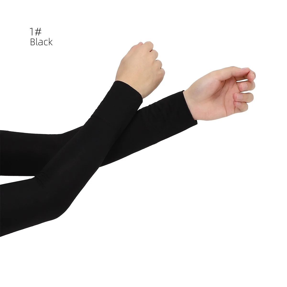 Soft and Skin-Friendly Elastic Female Sun Protection Arm Sleeves New Anti-Skid Cotton Base Ice Sleeves