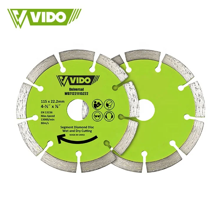 VIDO Cutting 4in 4.5in 5in Diamond saw blade for Marble Granite Stone Slot Circular Saw Blade Cutting Wheel