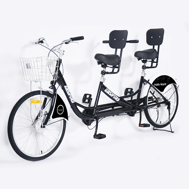 Единой скорости с высоким содержанием углерода стальная рама 2-местный 24 'Велосипед Дорожная сумка для велосипеда