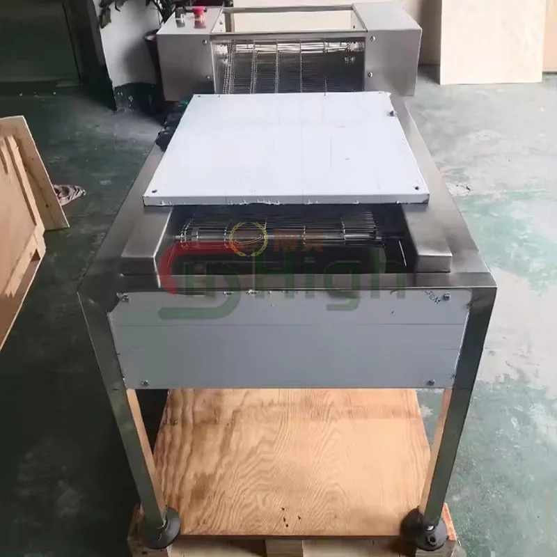 Stainless Steel Commercial Boiler Bagel Boiling Rolling Machine Donut Dough Molding Shaping Bagel Forming Machine Conveyor Belt