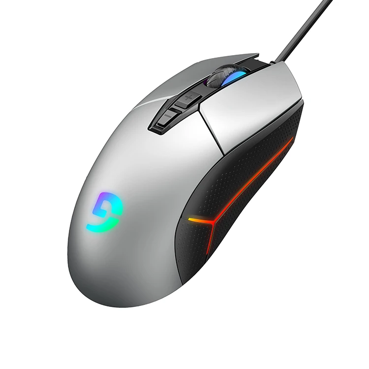 High performance wired game mouse RGB spectrum backlight ergonomic game mouse programmable up to 7200 DPI