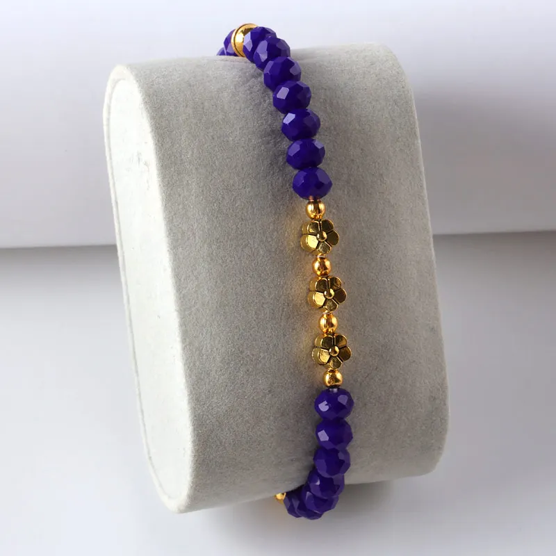 CJ Crystal 6mm Glass Beads Bracelet Wholesale Support Customization Fashion Bead