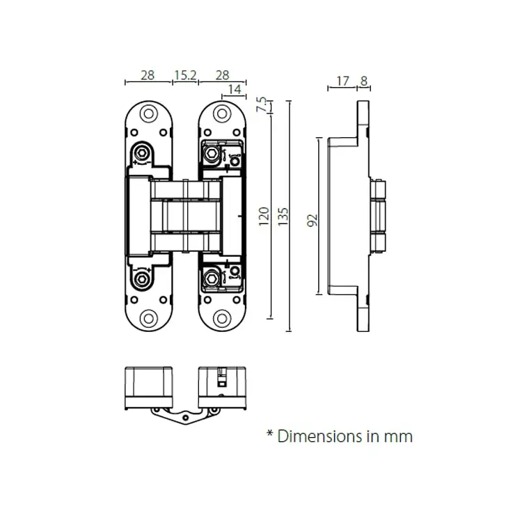 Unity HAC206 Heavy Duty Stainless Steel Door Hinge EN Hinge ce 1935 hinge