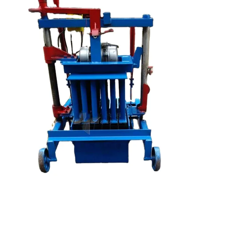 Manual Hand Press Egg Laying Mobile Hollow Brick Qt40-3C Small Block Machine