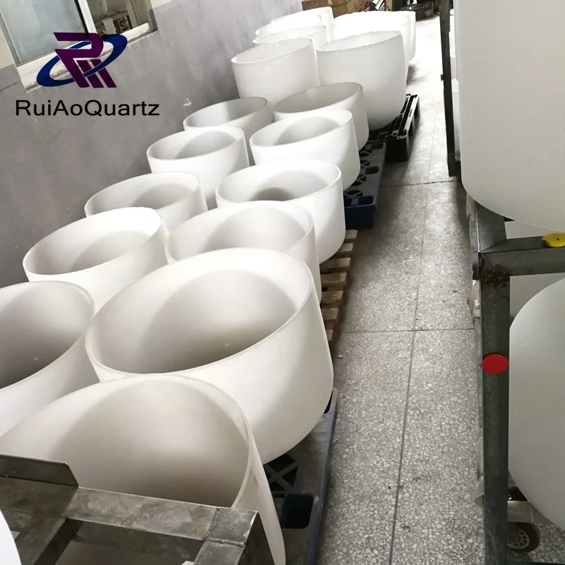 Изготовленный На Заказ тигель из плавленого силикагеля молочный белый лабораторный капсульный кварцевый спутник