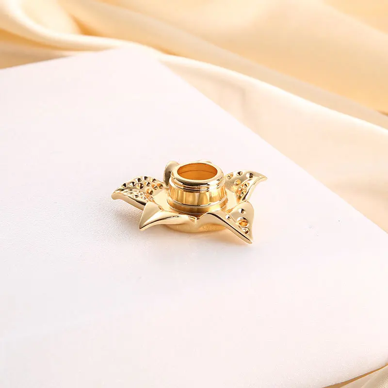 Luxury Manufacturer Metal Perfumed Zamac Flower Perfume Bottle Caps Zinc Alloy Perfume Lids Covers