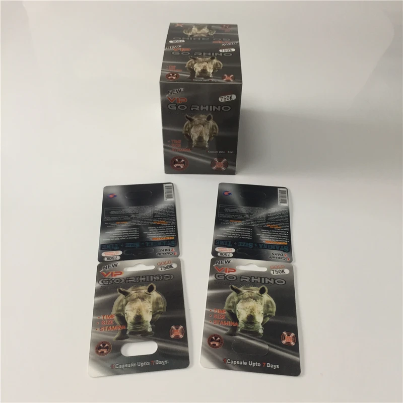 3D VIP GO Rhino 750k (с одним отверстием) карты для упаковки