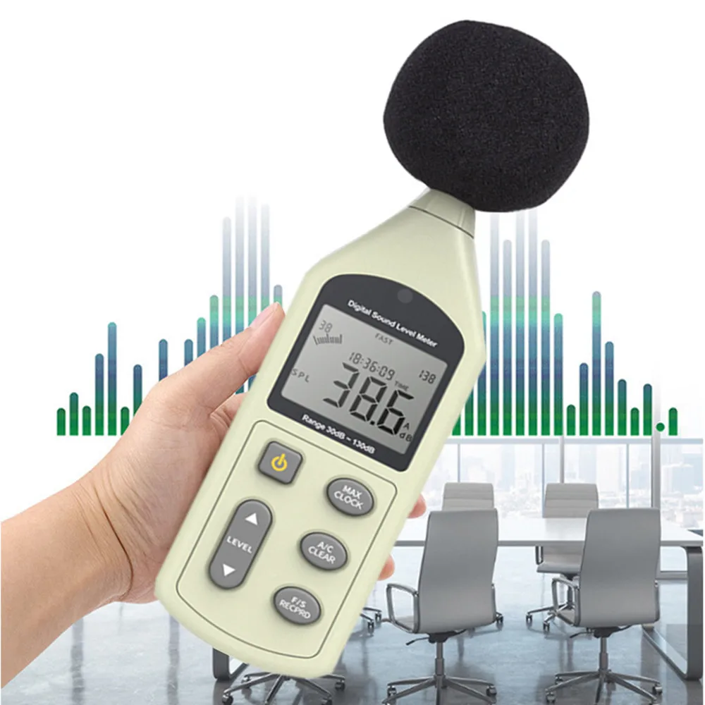 USB Best Seller Accuracy 1.5dB Decibel Meter 30-130dB Sound Level Noise Meter with A C weighting