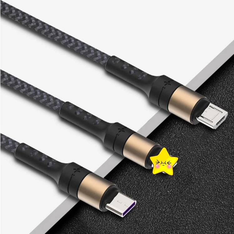 2020 Wholesale Price Good Quality long usb cable 3in1 data line